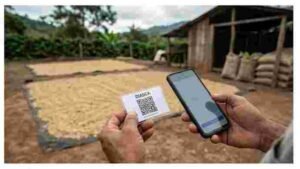 Propiedad del dato del caficultor property of the coffee farmer data AI done hecho con IA Coffee Farmer Data Ownership